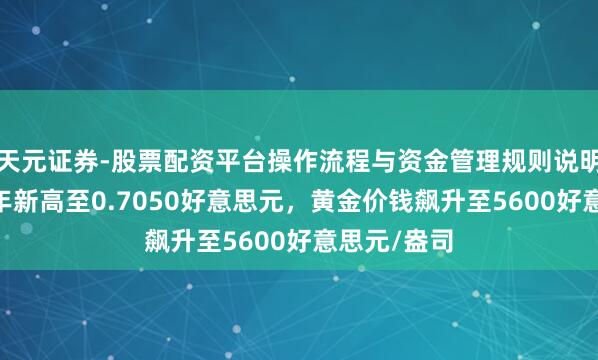 天元证券-股票配资平台操作流程与资金管理规则说明 澳元创三年新高至0.7050好意思元，黄金价钱飙升至5600好意思元/盎司