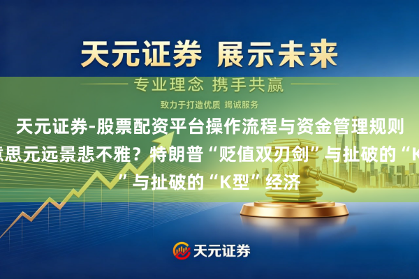 天元证券-股票配资平台操作流程与资金管理规则说明 好意思元远景悲不雅？特朗普“贬值双刃剑”与扯破的“K型”经济